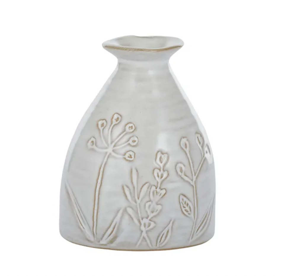 Oshi Short Vase - Ivory