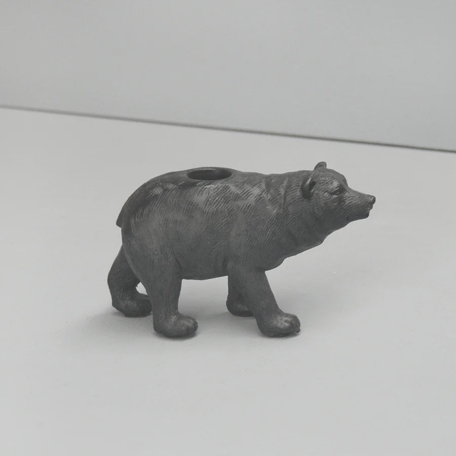 Bear Candle Holder - Black