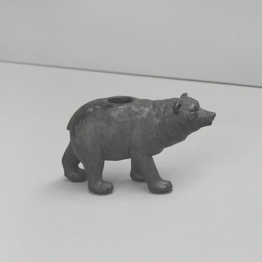 Bear Candle Holder - Black