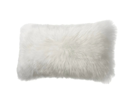 Long Wool Cushion 28 x 56 Ivory