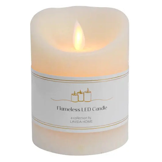 Lavida Small Flameless Candle - Ivory