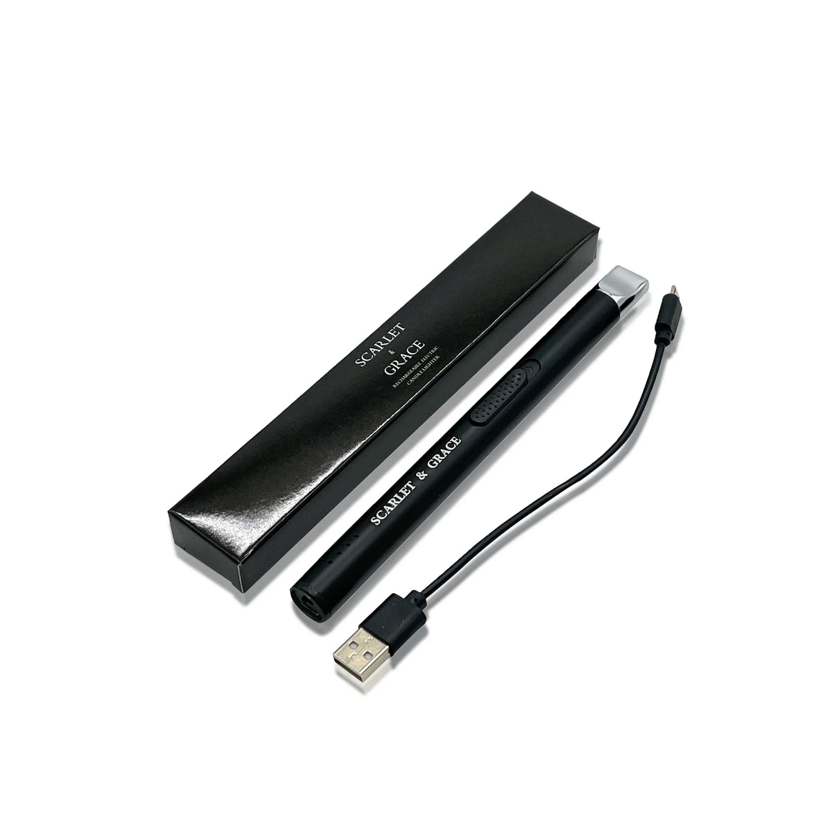 Rechargeable Laser Lighter Black