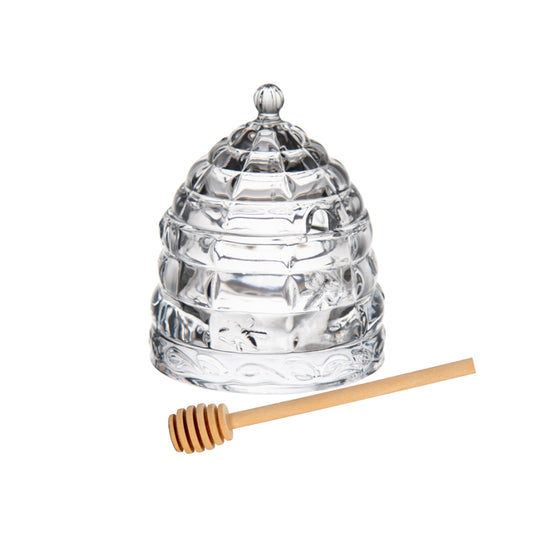 Reece Glass Honey Jar - Clear