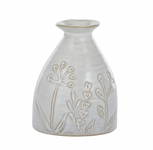 Oshi Short Vase - Ivory