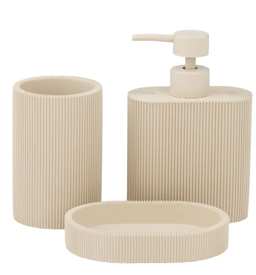 Sidney S/3 Resin bath Accs 19.5cm Taupe