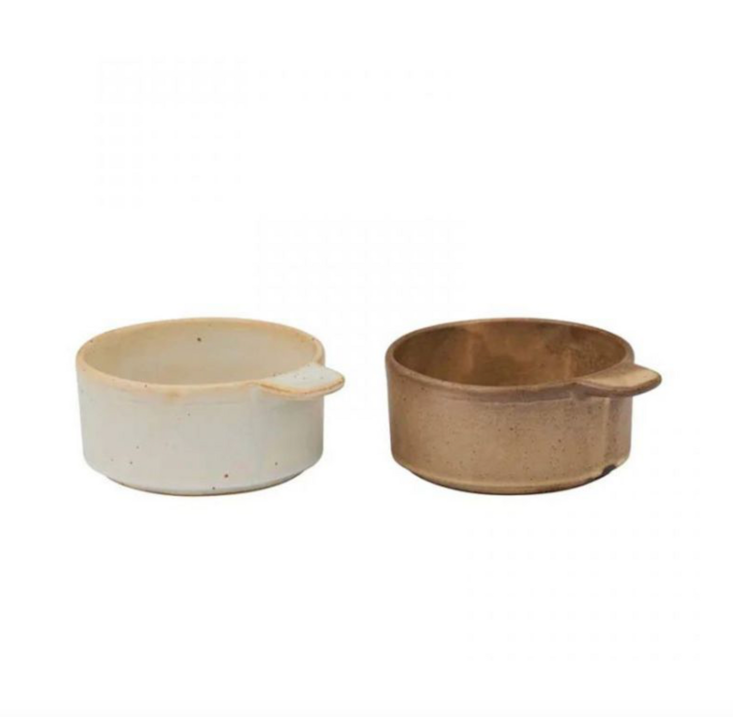 Francis Ceramic Ramekin - Brown + Beige