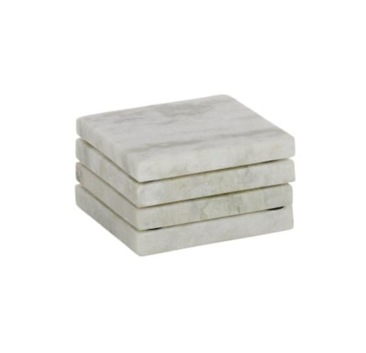 Neo S/4 Square Marble Coaster 10cm Green