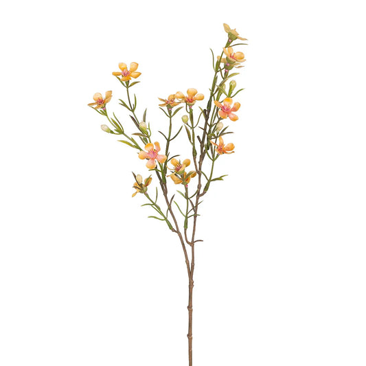 Artificial Wax Flower - Yellow