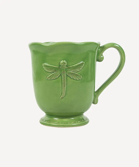 Dragonfly Stoneware Mug - Green