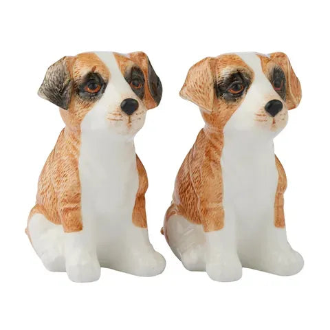 Jack Russell Ceramic S&P Shakers