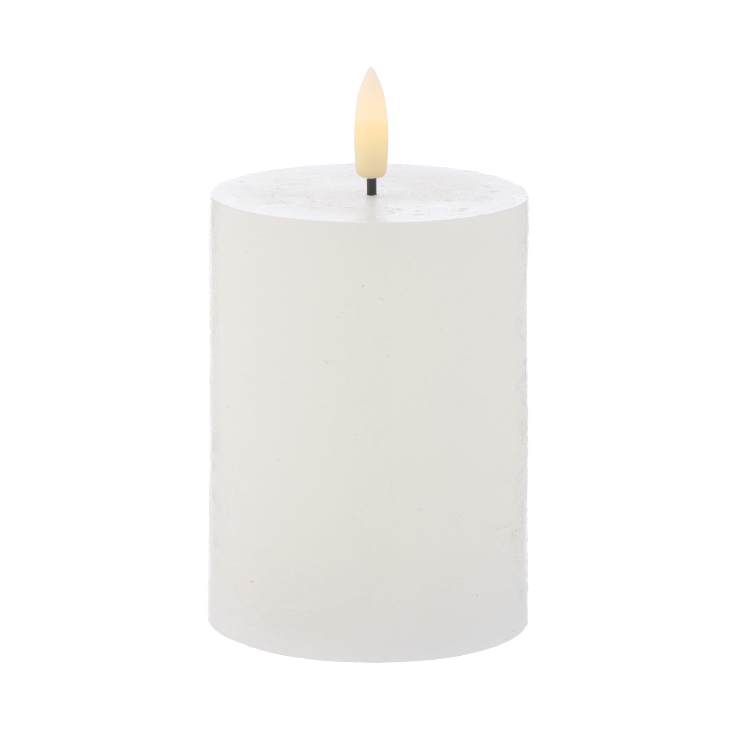 Hughe LED Flickering 10cm Candle - White