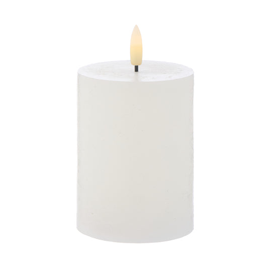 Hughe LED Flickering 10cm Candle - White